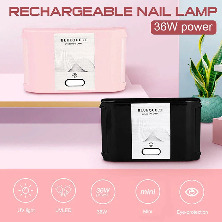36W Nail Lamp Rechargeable Portable Foldable LED Nail UV Lamp