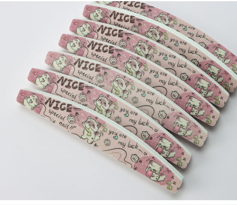 High elasticity high-quality sponge for nail technicians Sponge Scrub Colorful Exquisite Cartoon Cat Nail Art Tools In Stock
