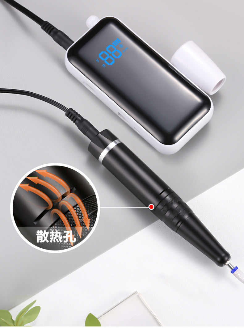 Hot-Selling Portable Nail Drill Long Battery Life Nail File Professional Manicure Machine Rechargeable Nail Drill