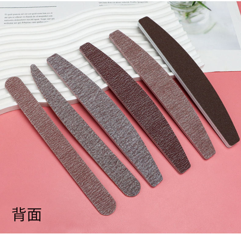 Upgraded Zebra Red High-Quality Professional Nail File for Manicurists Sponge Scrub Shaping Wear-Resistant Ribbing