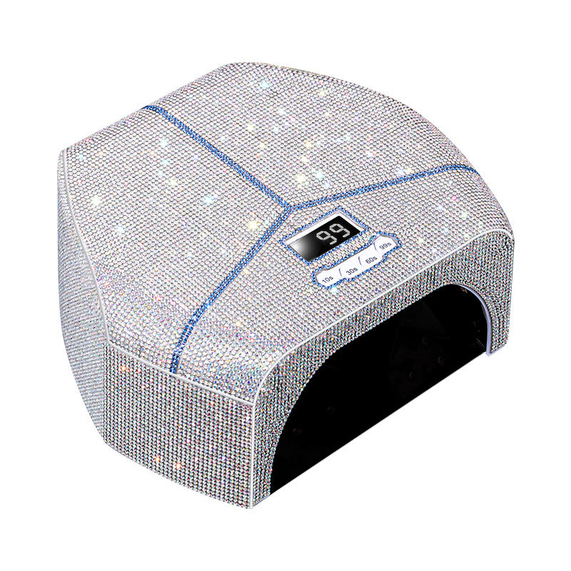Diamond-Encrusted Red Light Nail Lamp High-Power Metal Reflector Inner Liner Fast Curing Gel UV Lamp