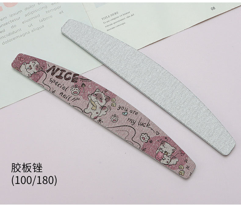 High elasticity high-quality sponge for nail technicians Sponge Scrub Colorful Exquisite Cartoon Cat Nail Art Tools In Stock