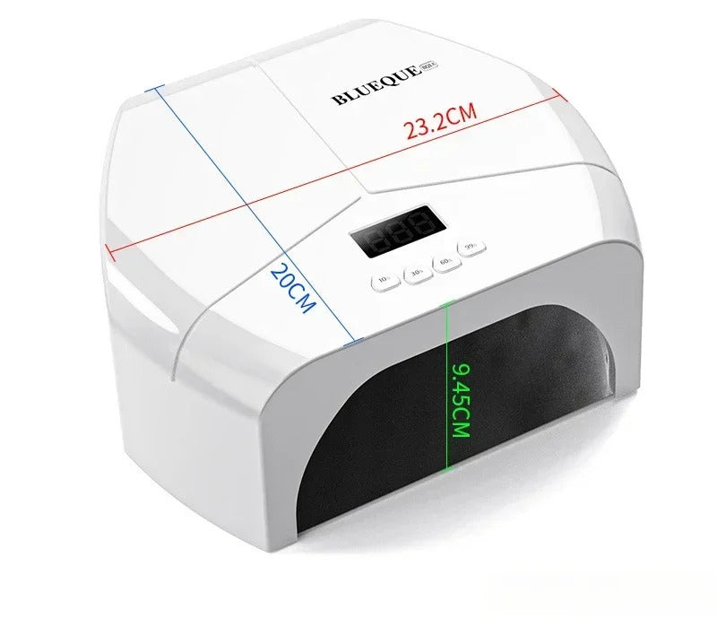 Reflective Stainless Steel Metal Base Plate 72 LED Lamp Beads Nail Lamp Phototherapy Machine UV Nail Polish Gel Curing Lamp Quick-Drying