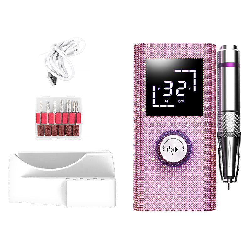 Professional Memory Function Diamond Nail Drill Nail Polish Remover Rechargeable Nail Polish Remover Polisher