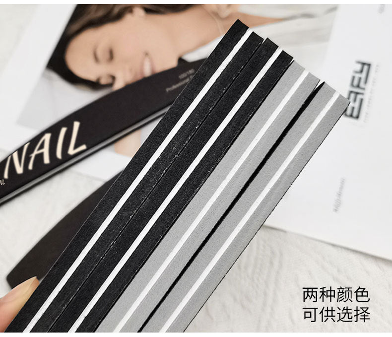 High Quality Nail Art Sponge Sanding Strip Non-Sanding Half-Moon Sponge File Polishing Tool Nail Surface Polishing Tool