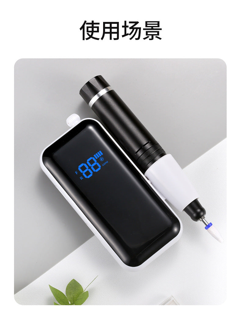 Hot-Selling Portable Nail Drill Long Battery Life Nail File Professional Manicure Machine Rechargeable Nail Drill