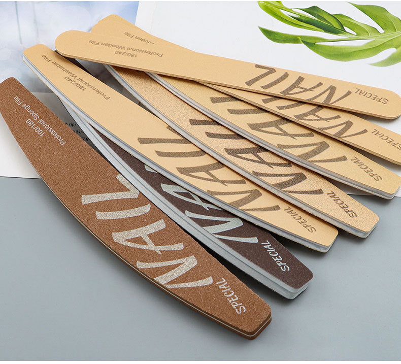 Russian-style High-quality Professional Nail Technician Specialized Nail File Sponge Scrub Double-sided rubbing strips can be washed repeatedly