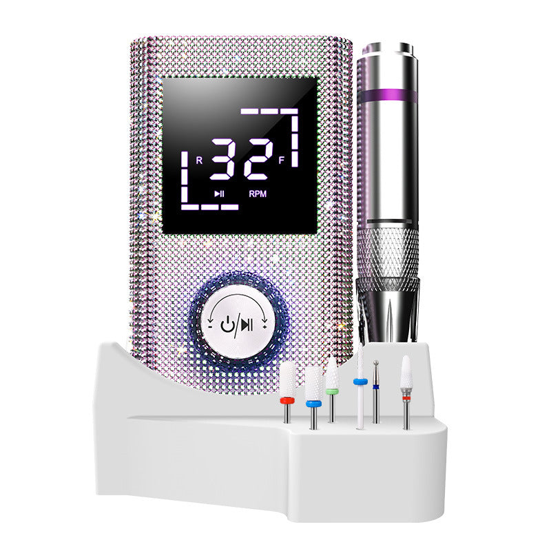 Professional Memory Function Diamond Nail Drill Nail Polish Remover Rechargeable Nail Polish Remover Polisher