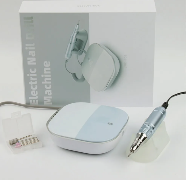 JMD-108 Nail Drill 35000 RPM Polishing Grinding Cuticle Remover Electric Nail File Tool Set