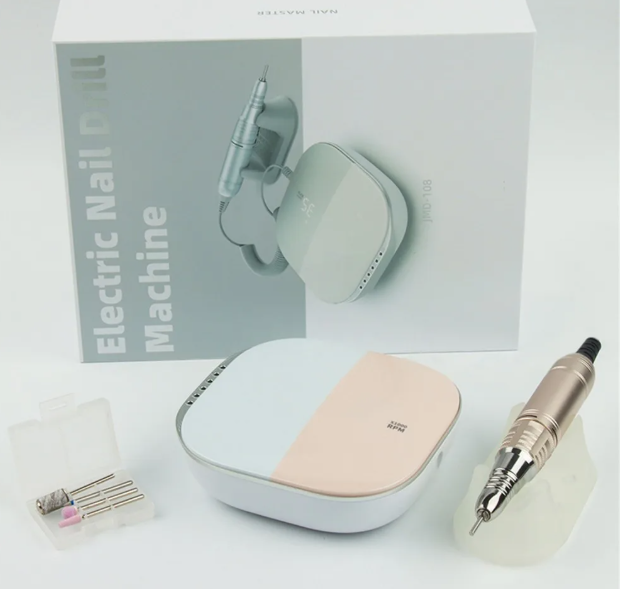 JMD-108 Nail Drill 35000 RPM Polishing Grinding Cuticle Remover Electric Nail File Tool Set