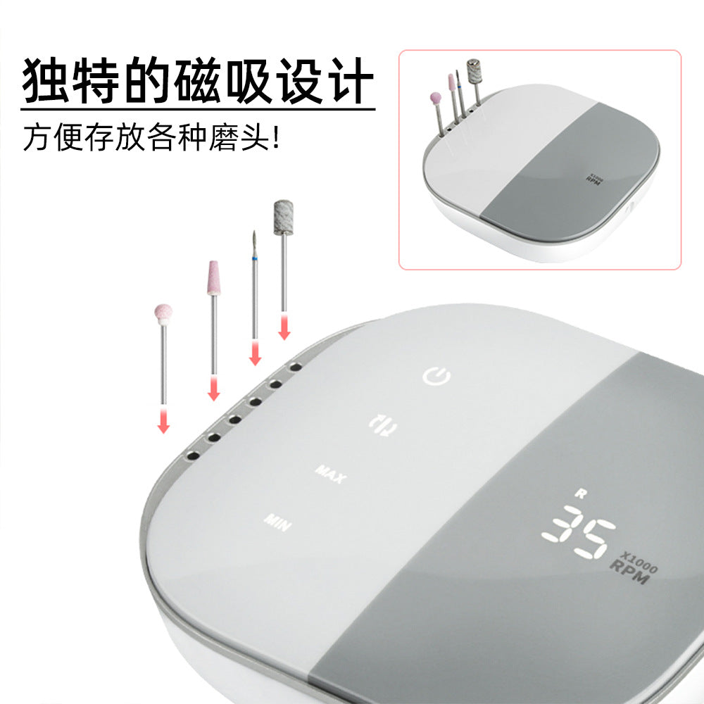 JMD-108 Nail Drill 35000 RPM Polishing Grinding Cuticle Remover Electric Nail File Tool Set