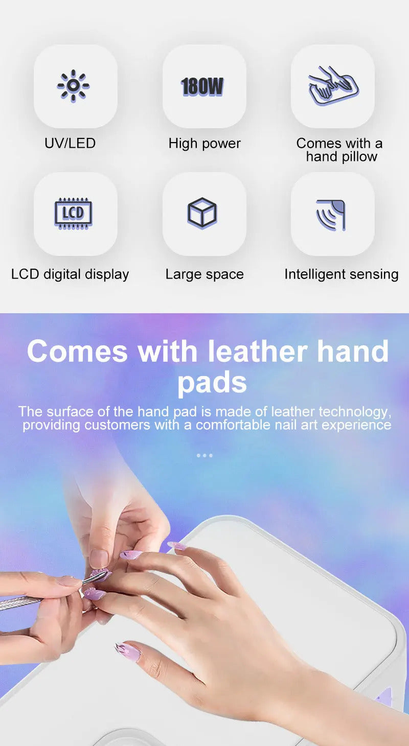 Large Space Nail Lamp Wearable Nail Curing Light