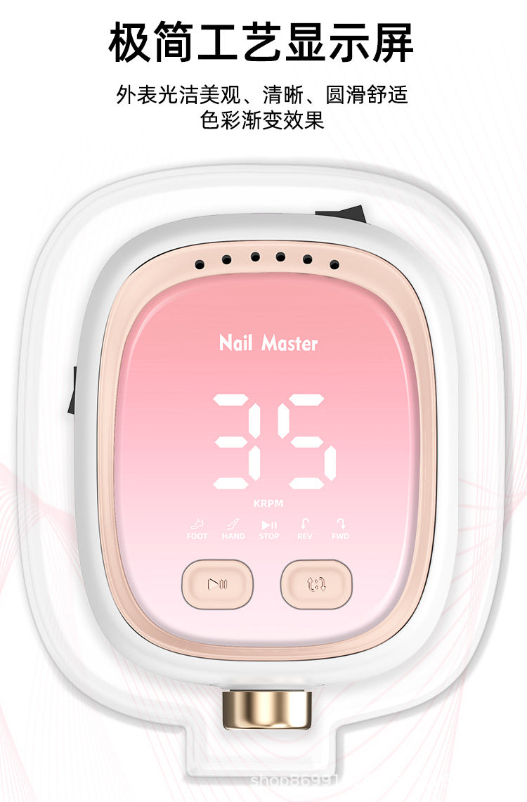 Factory Cross-Border New Model 35000 High Speed Silent Nail Drill Nail Salon Nail Removal Tool