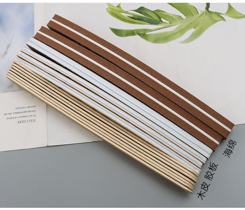 Russian-style High-quality Professional Nail Technician Specialized Nail File Sponge Scrub Double-sided rubbing strips can be washed repeatedly