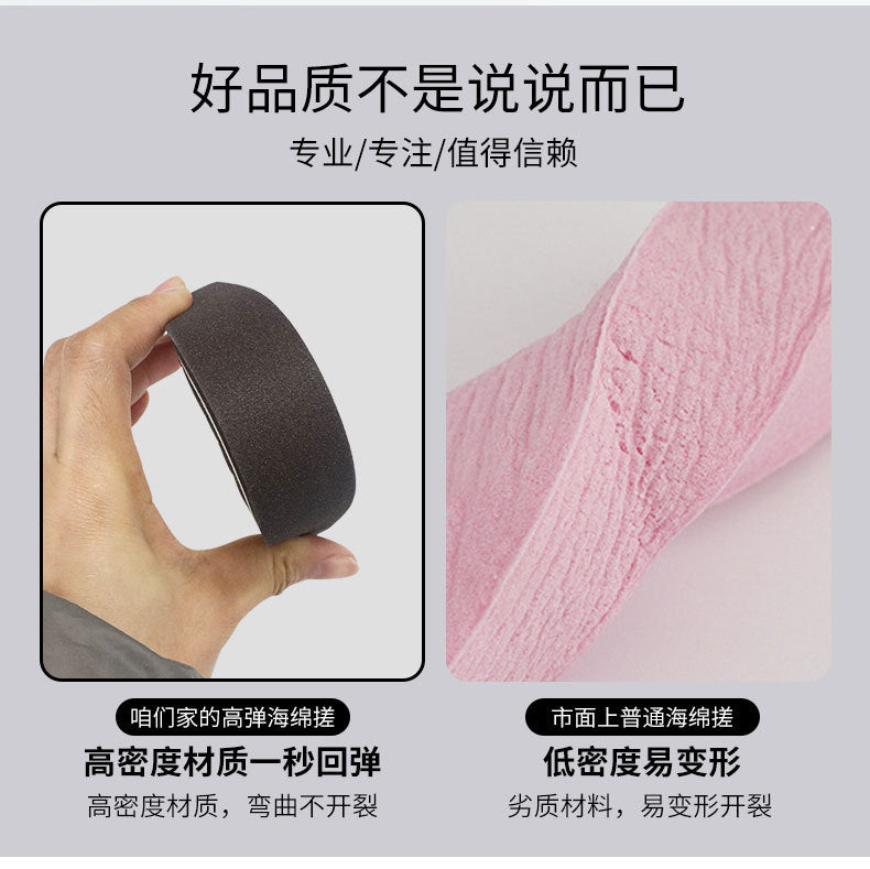 High Quality Nail Art Sponge Sanding Strip Non-Sanding Half-Moon Sponge File Polishing Tool Nail Surface Polishing Tool