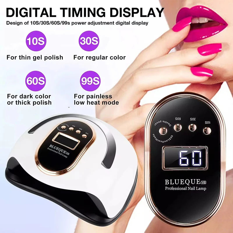 BQ-V8 Nail Lamp 168W High Power Nail Machine UV Light