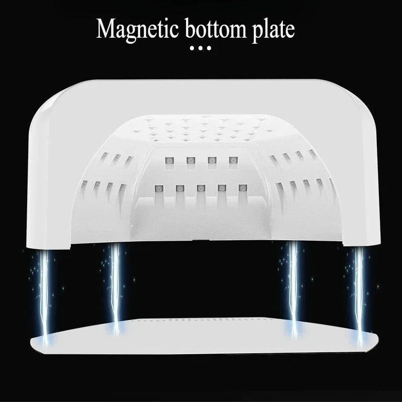 Reflective Stainless Steel Metal Base Plate 72 LED Lamp Beads Nail Lamp Phototherapy Machine UV Nail Polish Gel Curing Lamp Quick-Drying