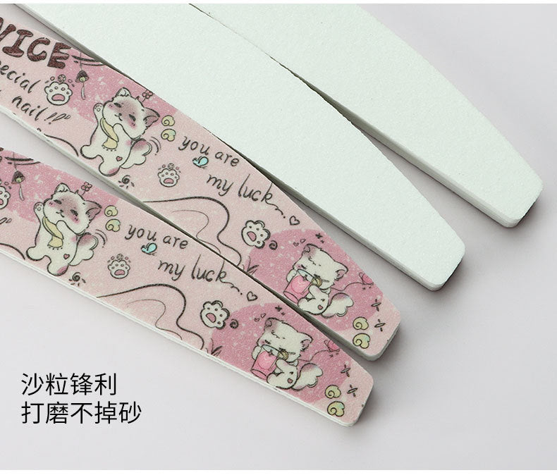 High elasticity high-quality sponge for nail technicians Sponge Scrub Colorful Exquisite Cartoon Cat Nail Art Tools In Stock