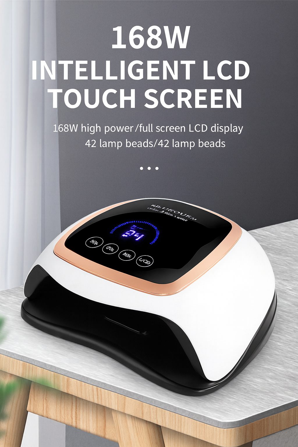 BQ-V3 LCD Display Touch Screen Nail Lamp 168W