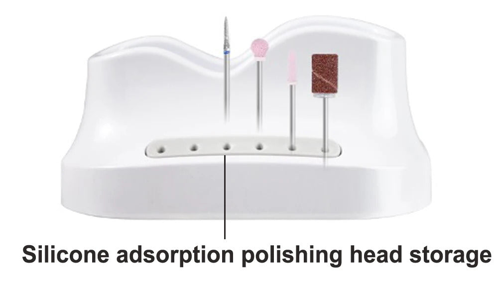 JMD 219 Brushless Nail Drill Portable Back Hanging with Base 35000 RPM Nail Polish Remover
