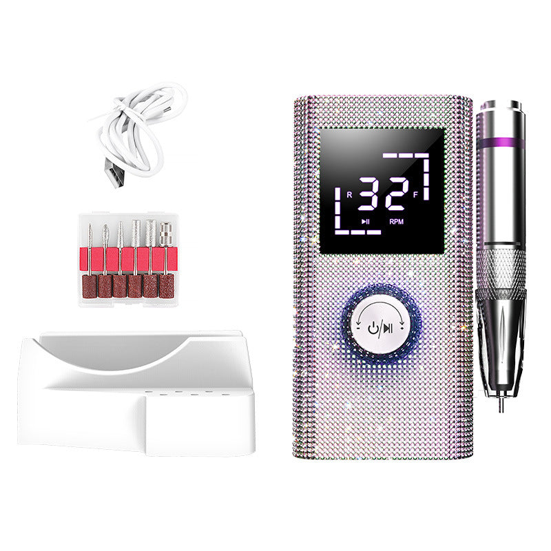 Professional Memory Function Diamond Nail Drill Nail Polish Remover Rechargeable Nail Polish Remover Polisher
