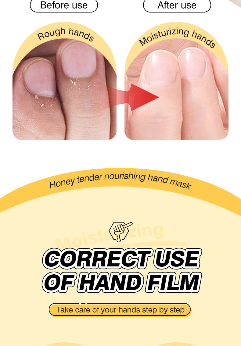 Cross-border In-stock Hand Mask Foot Mask ZOZU Skin Rejuvenation Honey Ginger Nourishing Hand and Foot Care Cross-Border Foreign Trade Factory Direct Sales