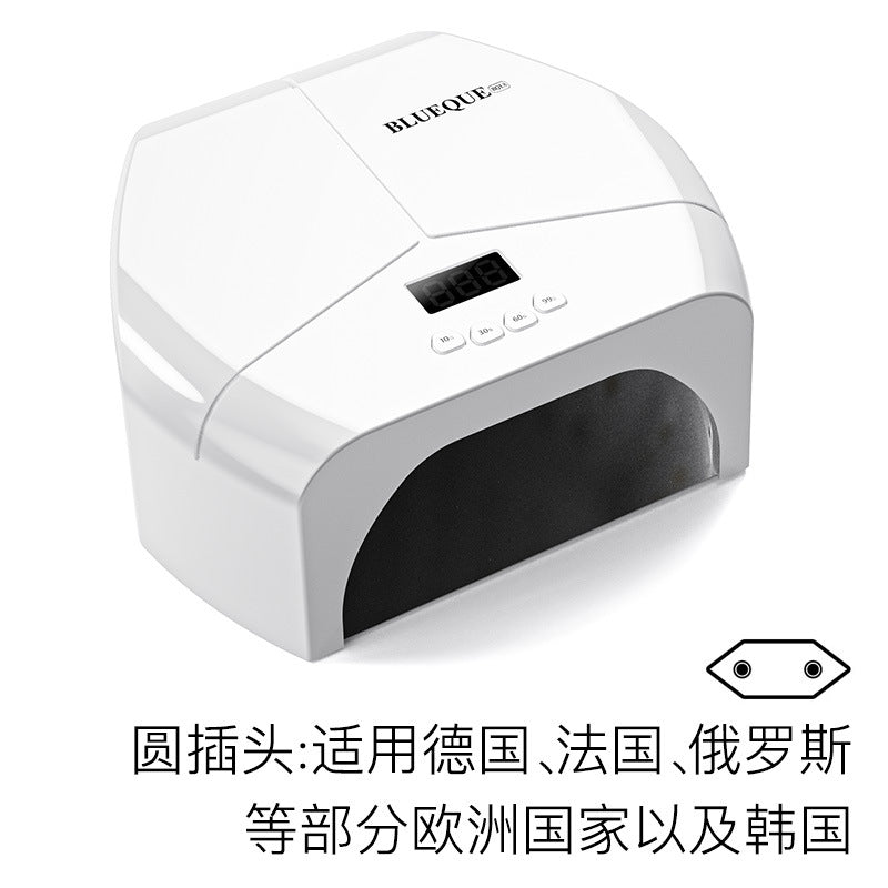 Reflective Stainless Steel Metal Base Plate 72 LED Lamp Beads Nail Lamp Phototherapy Machine UV Nail Polish Gel Curing Lamp Quick-Drying