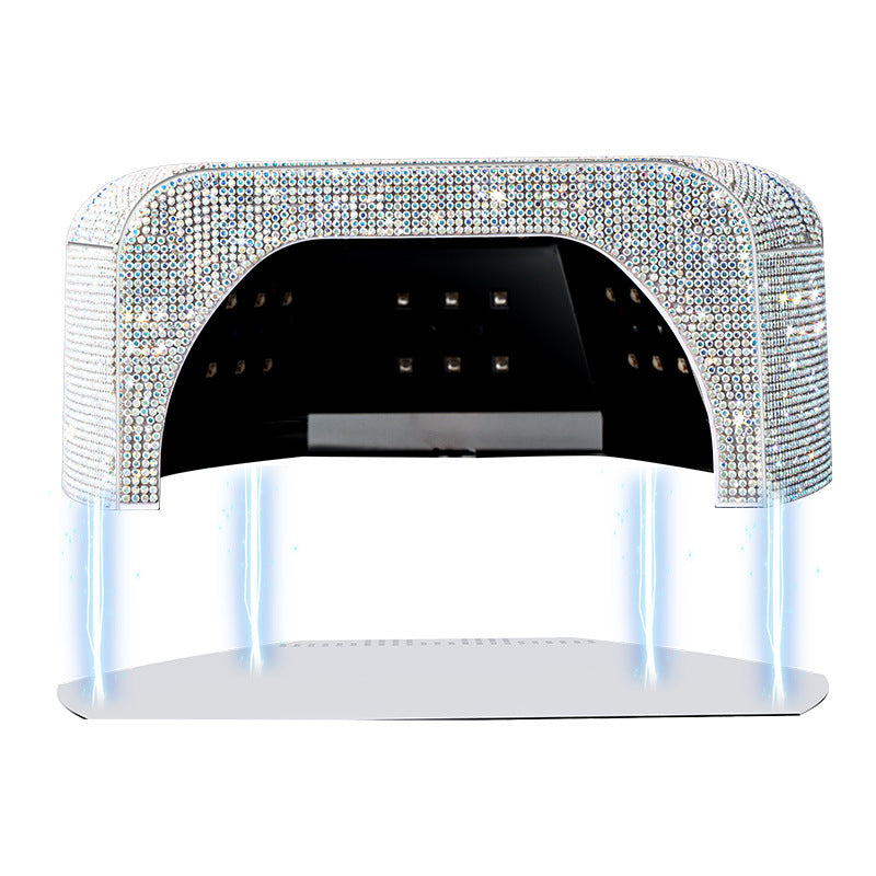 Diamond-Encrusted Red Light Nail Lamp High-Power Metal Reflector Inner Liner Fast Curing Gel UV Lamp