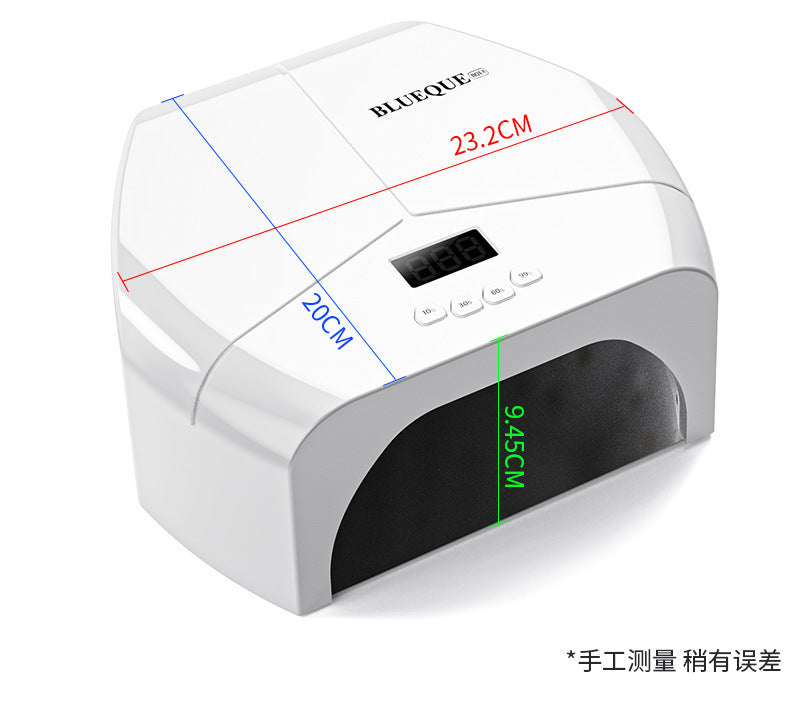 Reflective Stainless Steel Metal Base Plate 72 LED Lamp Beads Nail Lamp Phototherapy Machine UV Nail Polish Gel Curing Lamp Quick-Drying