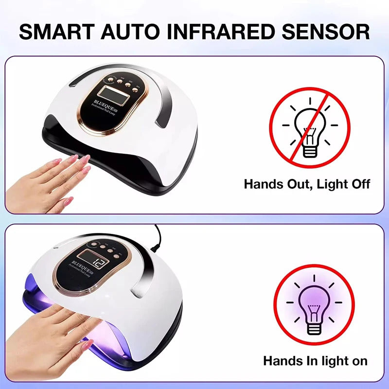 BQ-V8 Nail Lamp 168W High Power Nail Machine UV Light