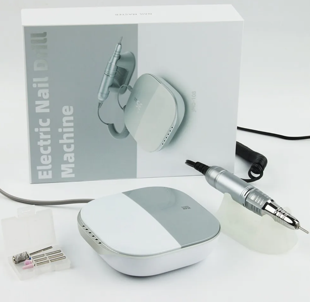 JMD-108 Nail Drill 35000 RPM Polishing Grinding Cuticle Remover Electric Nail File Tool Set