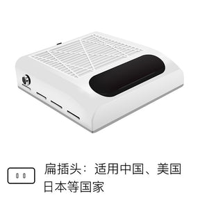 Adjustable Wind Speed 80W Nail Dust Collector Low Noise Desktop Powerful Nail Dust Collector with Filter