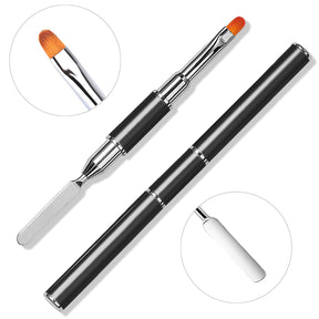 Nail Gel Remover Pen Dual-Head UV Gel Pen Embossing Stick Extension Gel Crystal Gel Pen Dual-Use with Palette Knife Pen Manufacturer