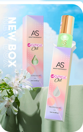 AS Cuticle Oil Nutrient Pen Nail Care Oil Anti-Hangnail Nourishing Nail Edge Nutrient Oil Cuticle Oil Roller Ball10ml