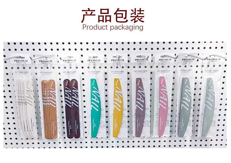 High-Quality Professional Nail Technician File Sponge Buffing Strip Double-Sided Nail File Reusable Washable