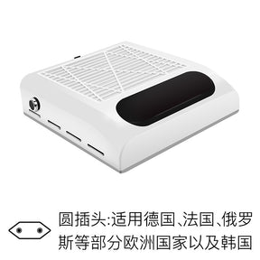 Adjustable Wind Speed 80W Nail Dust Collector Low Noise Desktop Powerful Nail Dust Collector with Filter