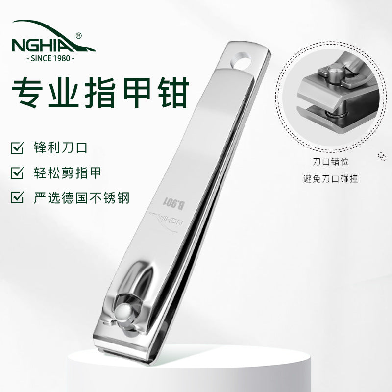 Vietnam Nail Clippers Manicure Tools Nail Nippers German Stainless Steel Nail Clippers Large B901 Flat Mouth NGHIA