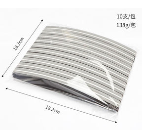 High Quality Nail Art Sponge Sanding Strip Non-Sanding Half-Moon Sponge File Polishing Tool Nail Surface Polishing Tool
