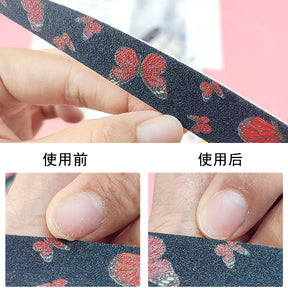 Knife-Shaped High-Quality Nail File, Lightweight Wood Chip File, Polishing Strip, Washable Double-Sided Nail File
