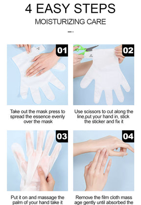 Full English Hand Mask SADOER Rose Lavender Goat Milk Lubricating Hand Mask Cross-Border Foreign Trade Factory Direct Sales