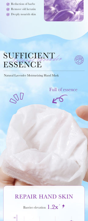 Full English Hand Mask SADOER Rose Lavender Goat Milk Lubricating Hand Mask Cross-Border Foreign Trade Factory Direct Sales