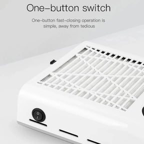 Adjustable Wind Speed 80W Nail Dust Collector Low Noise Desktop Powerful Nail Dust Collector with Filter