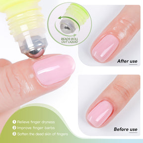 AS Cuticle Oil Nutrient Pen Nail Care Oil Anti-Hangnail Nourishing Nail Edge Nutrient Oil Cuticle Oil Roller Ball10ml