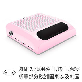 Adjustable Wind Speed 80W Nail Dust Collector Low Noise Desktop Powerful Nail Dust Collector with Filter