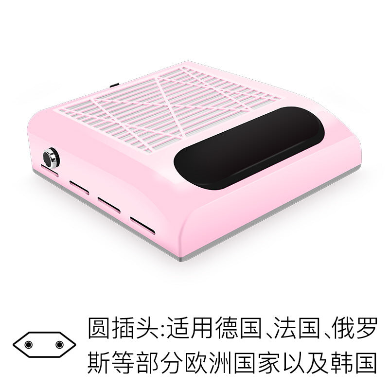 Adjustable Wind Speed 80W Nail Dust Collector Low Noise Desktop Powerful Nail Dust Collector with Filter