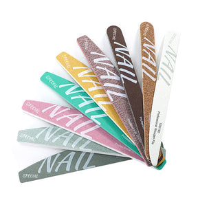 High-Quality Professional Nail Technician File Sponge Buffing Strip Double-Sided Nail File Reusable Washable