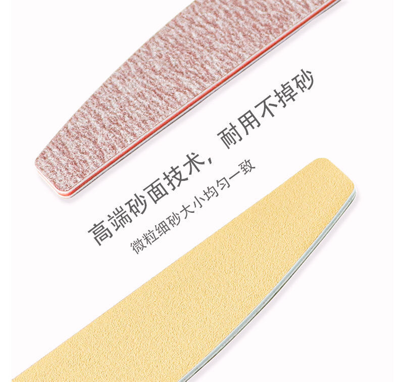 High-Quality Professional Nail Technician File Sponge Buffing Strip Double-Sided Nail File Reusable Washable