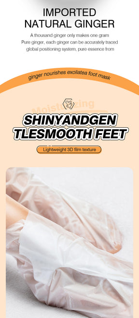 Cross-border In-stock Hand Mask Foot Mask ZOZU Skin Rejuvenation Honey Ginger Nourishing Hand and Foot Care Cross-Border Foreign Trade Factory Direct Sales