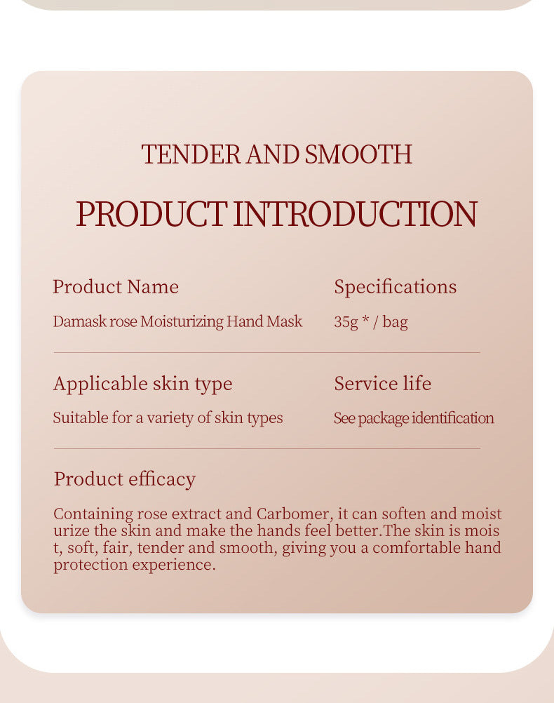 Full English Hand Mask SADOER Rose Lavender Goat Milk Lubricating Hand Mask Cross-Border Foreign Trade Factory Direct Sales