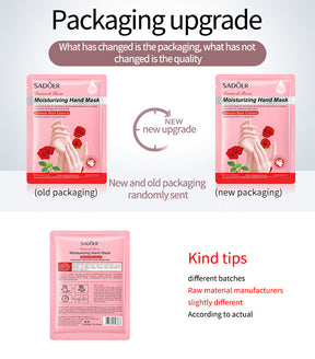 Full English Hand Mask SADOER Rose Lavender Goat Milk Lubricating Hand Mask Cross-Border Foreign Trade Factory Direct Sales